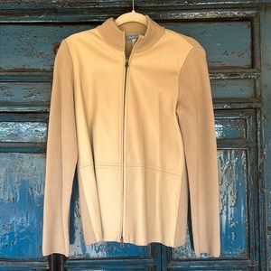 White + Warren lambskin coat